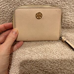 Pale pink Tory Burch card holder